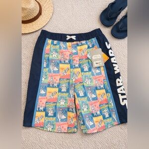 Star Wars Blue and Yellow Graphic Shorts